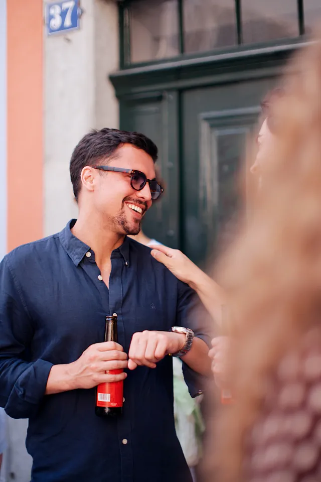 Asistente de la comunidad de Suiza en Español en el evento