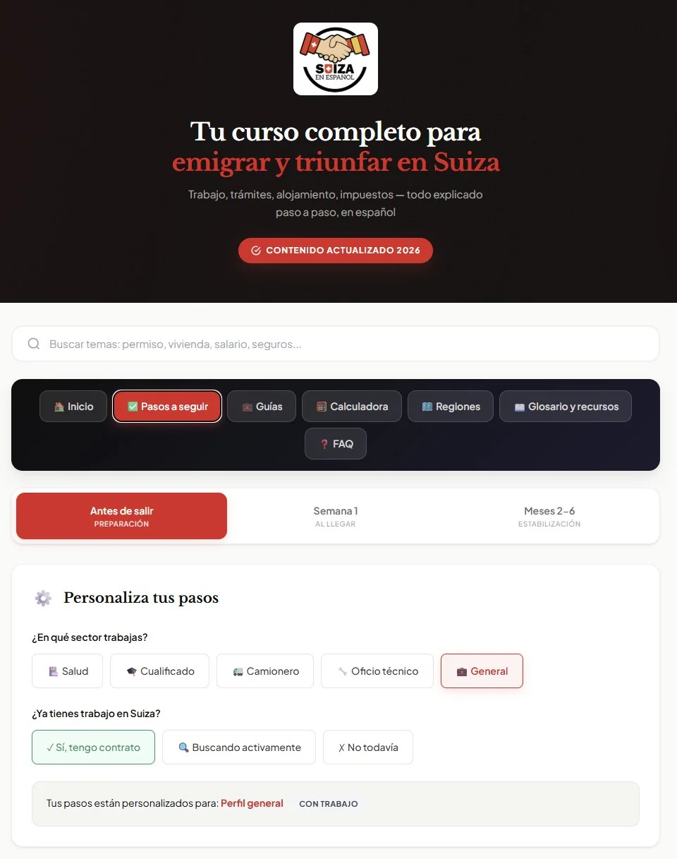 Curso - navegación y secciones