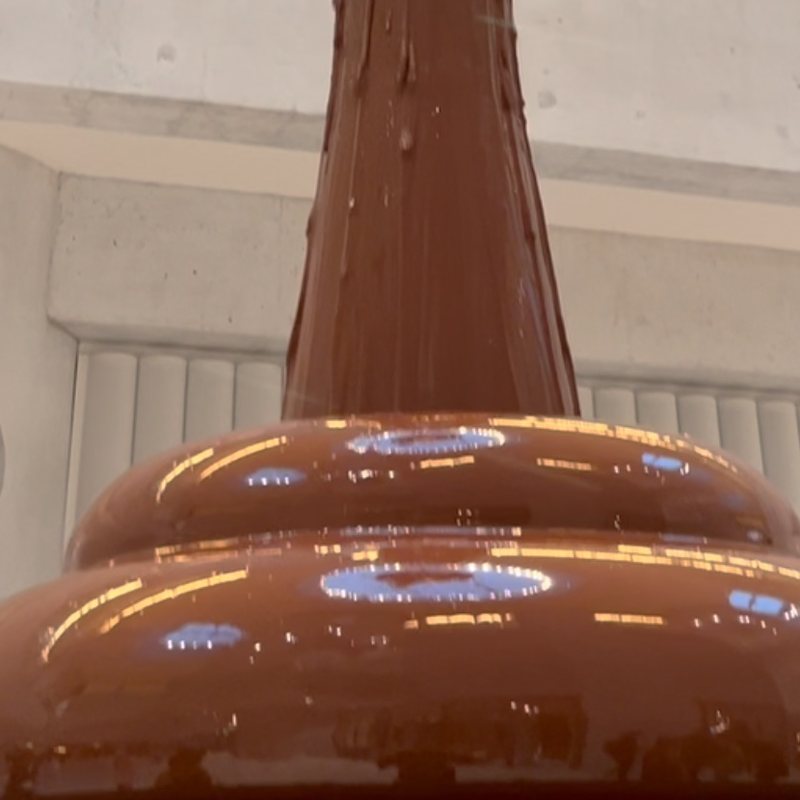 La fontaine de chocolat de l’usine Lindt, en Suisse